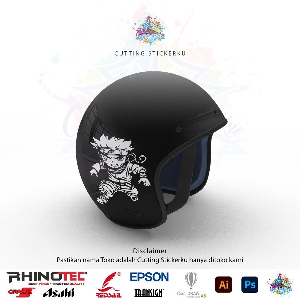Cutting Stiker Naruto Chibi Variasi Motor Mobil Sticker Anime Sasuke Sakura Konoha Lucu Jepang