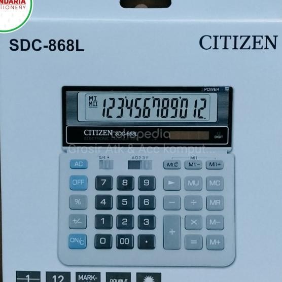 

Citizen Calculator Sdc-868L - Kalkulator Desktop Meja Kantor