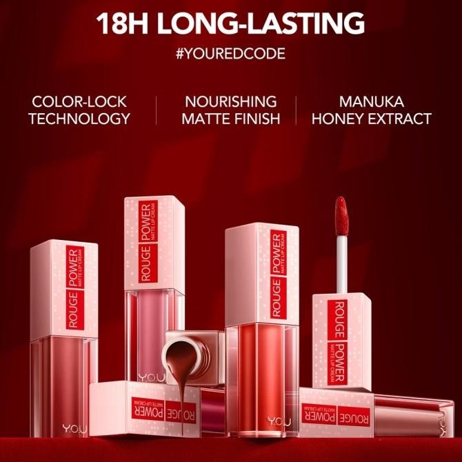 Sm533 You Rouge Power Matte Lip Lipstik Tn Lama Waterproof Tr Shp26