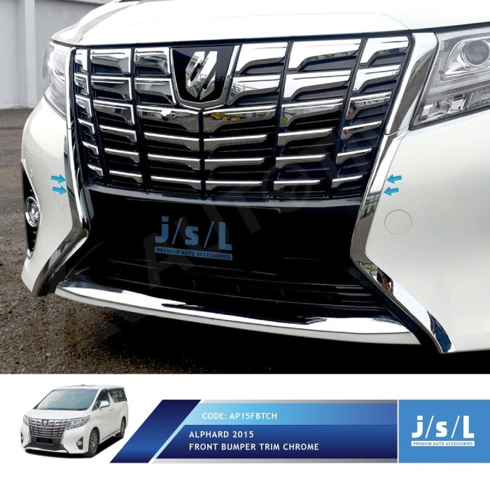 All New Alphard List Bumper Depan Jsl/Front Bumper Trim Chrome