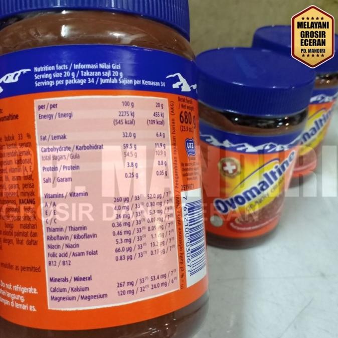 

Ovomaltine Crunchy Cream 680 Gr / Selai Oles Cokelat