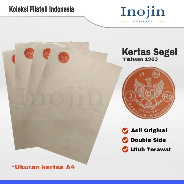 

Kertas Segel Tahun 1963 Asli