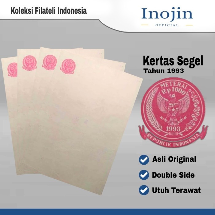

Kertas Segel Tahun 1993 Asli