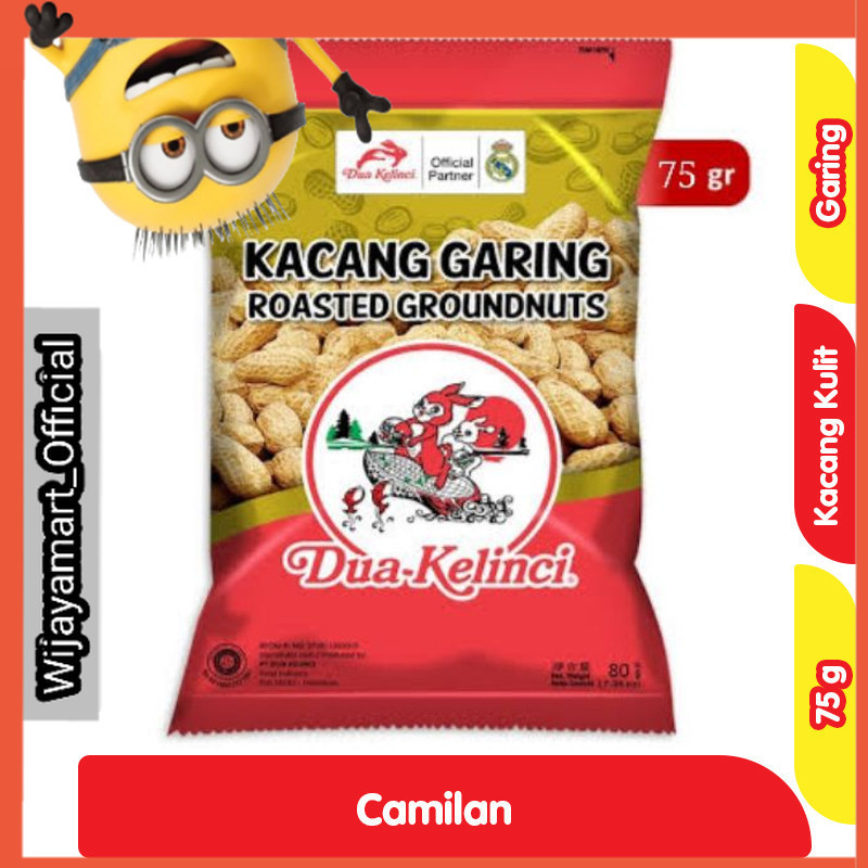 

Dua Kelinci Kacang Kulit Garing 75 g