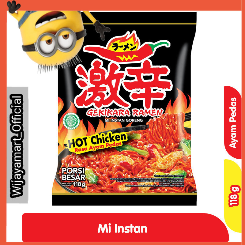 

Gekikara Ramen Mi Instan Goreng Ayam Pedas 118 g