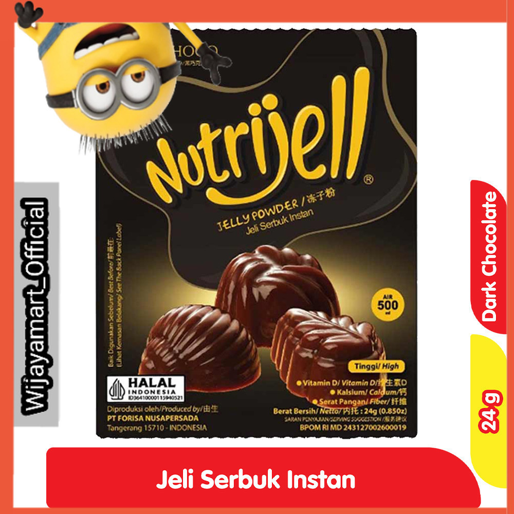 

Nutrijell Jeli Serbuk Instan Rasa Dark Cokelat 24 g
