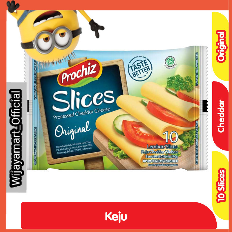 

Prochiz Slices Keju Cheddar Lembaran 10 s