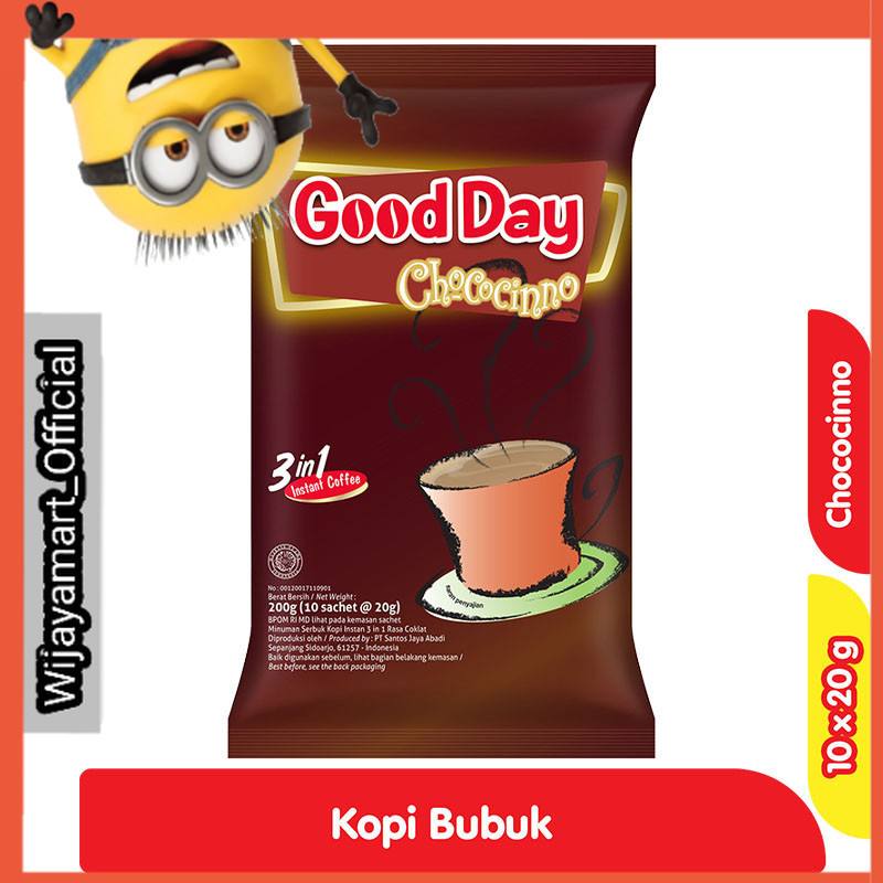 

Good Day Kopi Instan 3 in 1 Chococinno 10 x 20 g