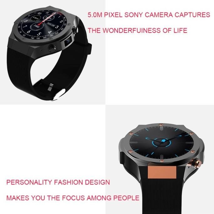 Microwear H2 3G Wifi Gps Smart Watch Phone 5Mp Camera