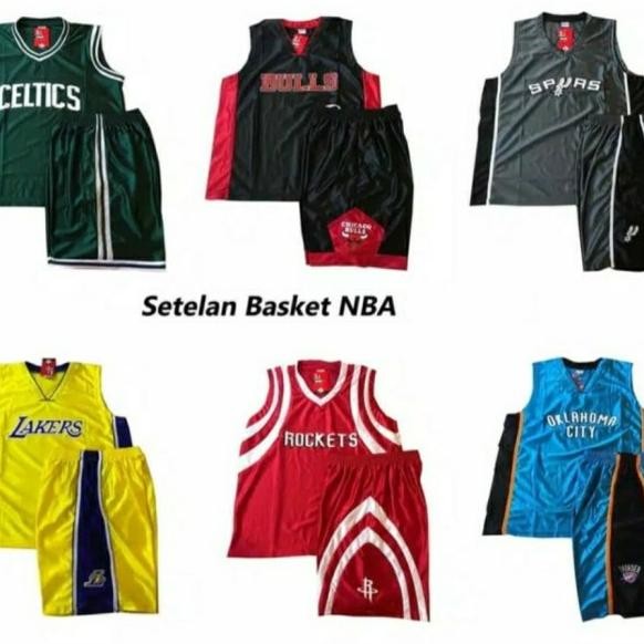 Baju Basket Jersey Pria Wanita Setelan Set Tanktop Celana