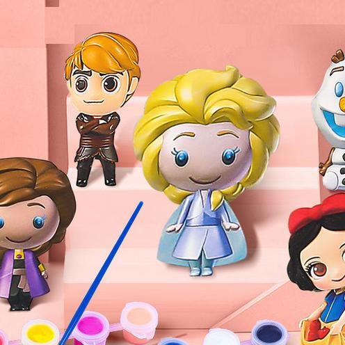 Diy Paint Gypsum Set Mainan Edukasi Anak Cetakan Magnet Cute 522-88