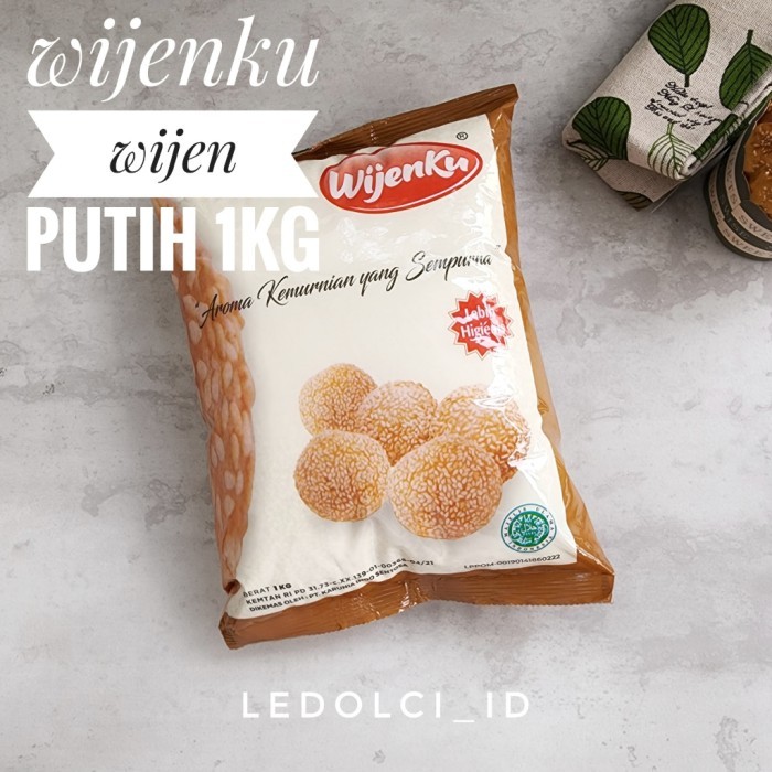 

:::::::] WIJEN PUTIH HALAL 1 KG PREMIUM QUALITY WHITE SESAME SEEDS 1 KG
