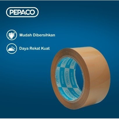 

] Pepaco Lakban / Plakban / Isolasi Coklat uk. 2 inch x 90 yard (1 roll)
