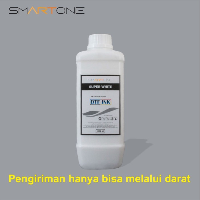 

Terlaris Tinta DTF SUPER WHITE SMARTONE 1000 ML 1 Liter SALE