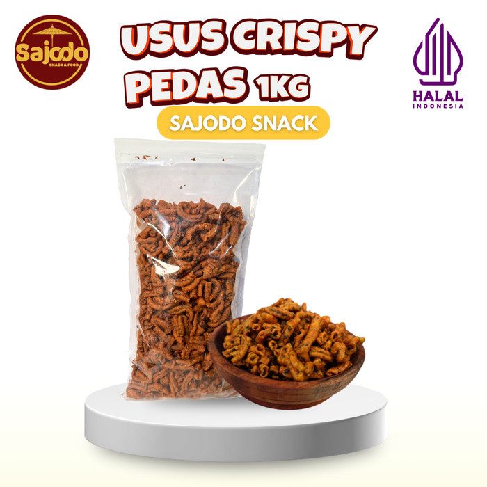 

TERPERCAYA USUS AYAM CRISPY 1KG SAJODO SNACK