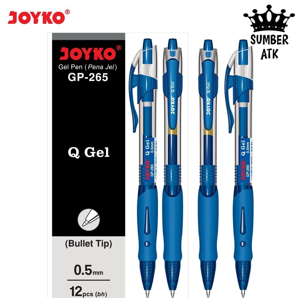 

fgh-56 Gel Pen Joyko GP-265 Black / Blue / Red Q 1 Lusin / 1 Box / 12 PCS Gel 0.5 mm Pulpen Pena Mirip K-1 Original