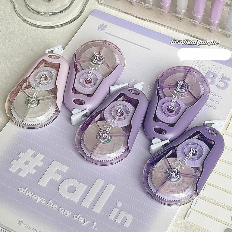 

uk-75 Winzige Set 5 Pita Koreksi Tip Ex Kertas Lucu 100m Correction Tape Morandi Aesthetic Stationery Alat Tulis Terlaris