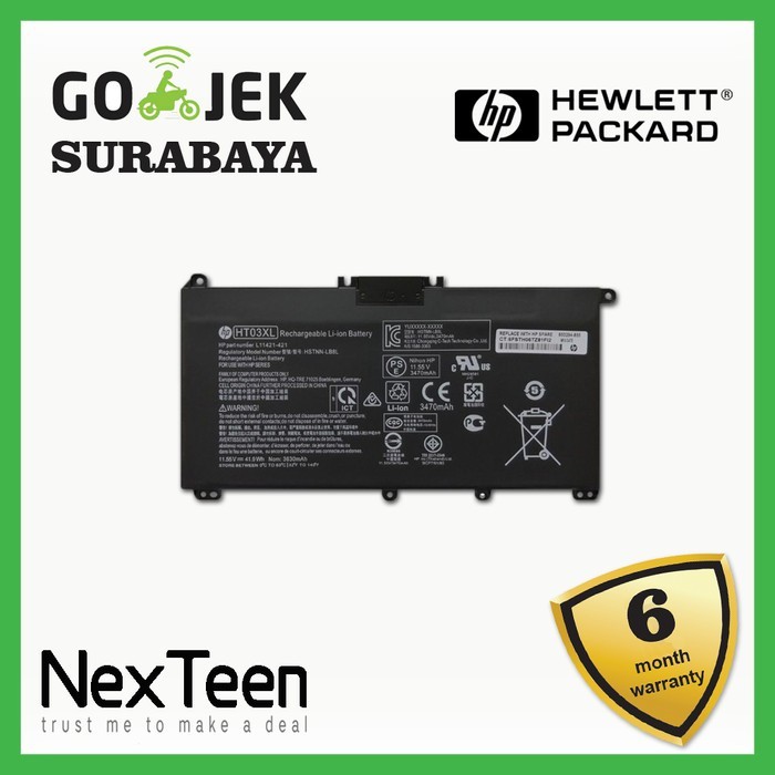 Original Baterai HP L11119-855 HSTNN-LB7J HSTNN-LB8M HSTNN-DB8R HSTNN-UB7J IB80