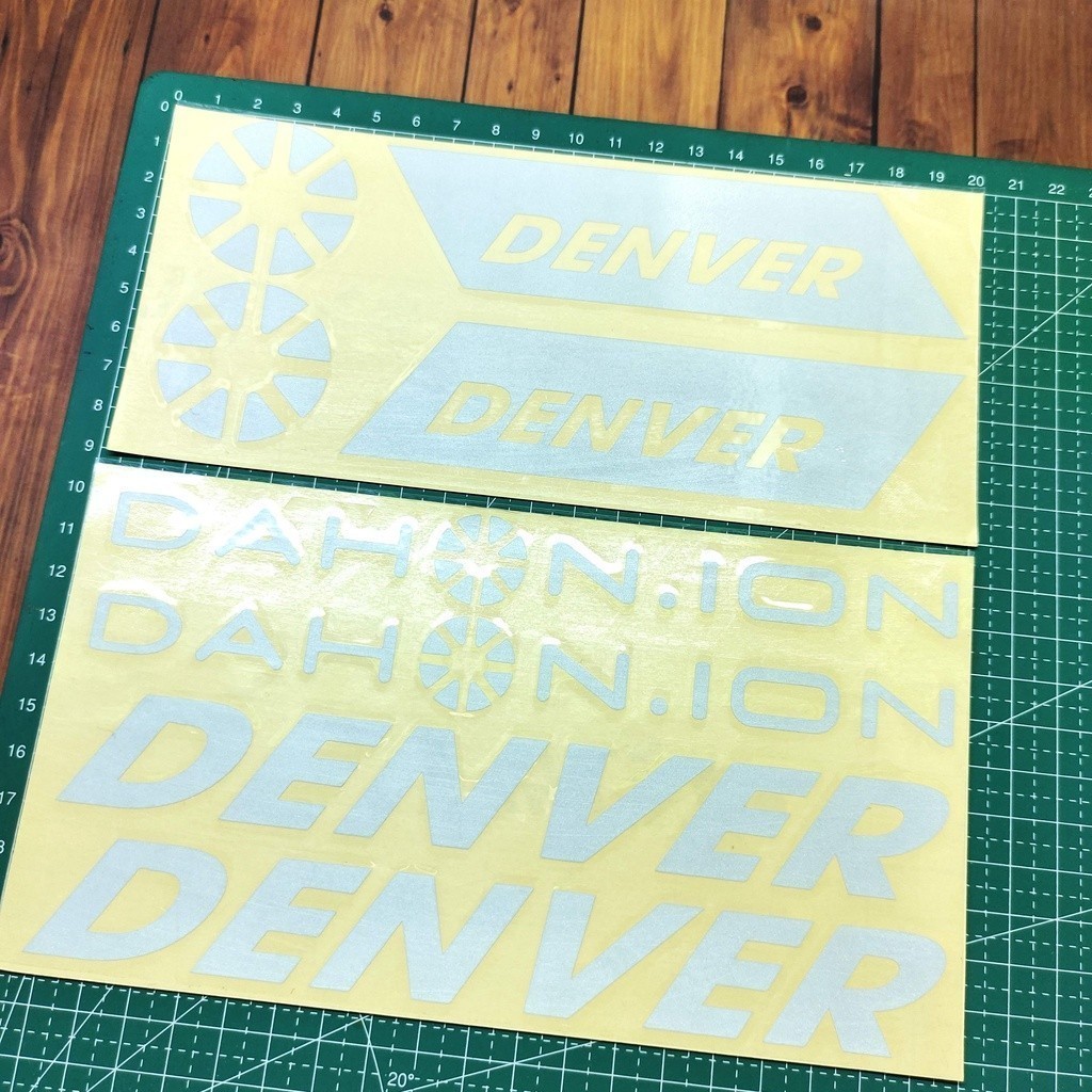 Cutting Stiker Dahon Denver Variasi Sepeda Sticker Frame Aksesoris Body Style Lipat Keren Decal Stri