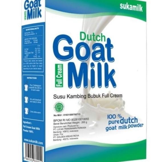 

Sukalk Dutch Goat Lk Susu Kambing Bubuk Full Cream 200 Gr