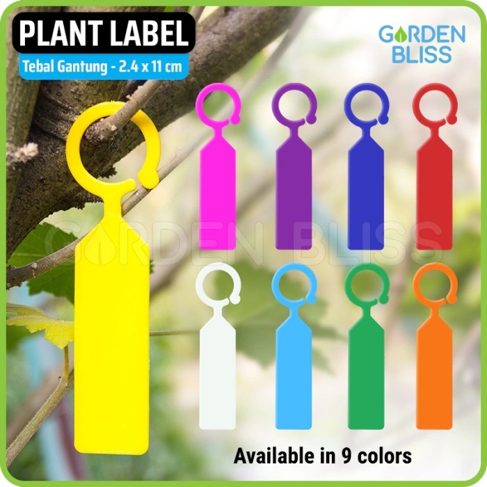 

Ready oke] 50 Pcs Thick Plant Label Name Tag - Label Penanda Nama Tanaman Tebal Model Hanging Ring
