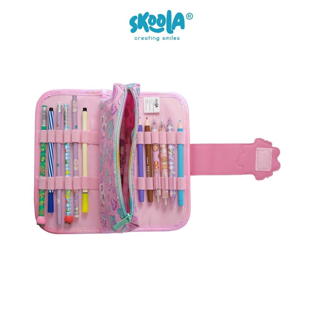 

dh-68 Skoola Tempat Pensil Lipat 3 Pencil Case Threefold Anak Perempuan Lucu Unicorn Cat - Pensy Termurah