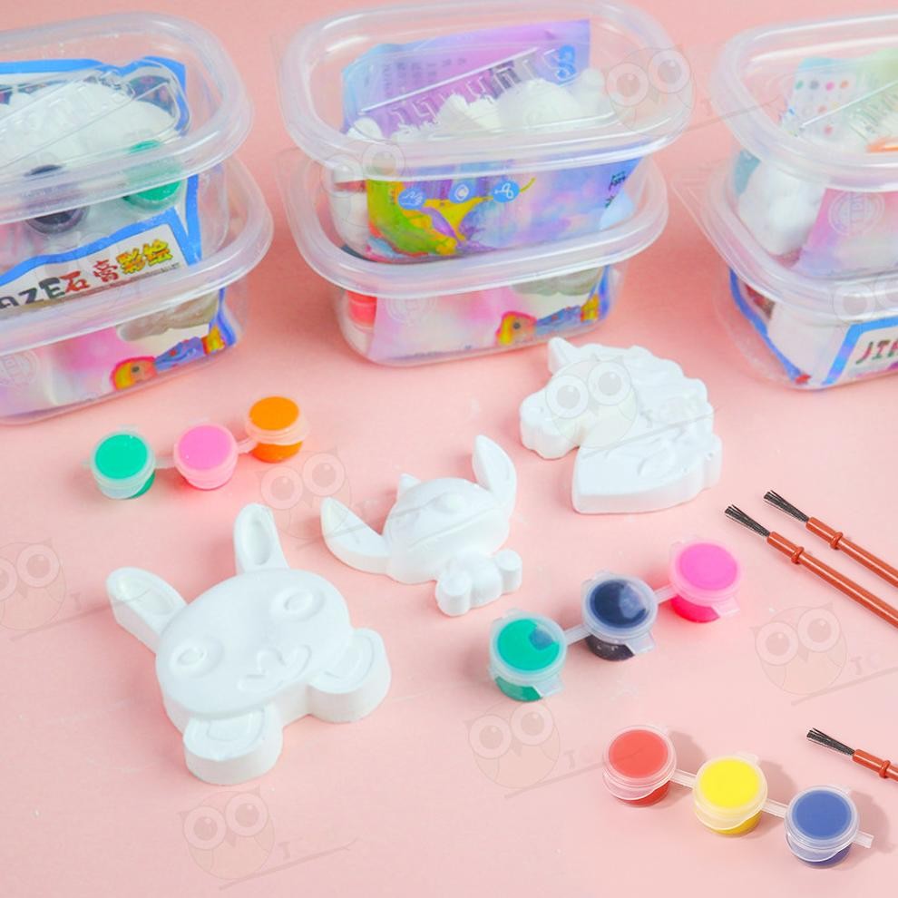 

Promo Jcho Paket Melukis Mewarnai Patung Gypsum Paket Lukis Gypsum Anak Stone Painting Kit Bahan Terbaik