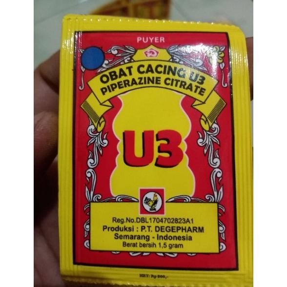 Puyer Obat Cacing U3 Cap Jago - Termurah