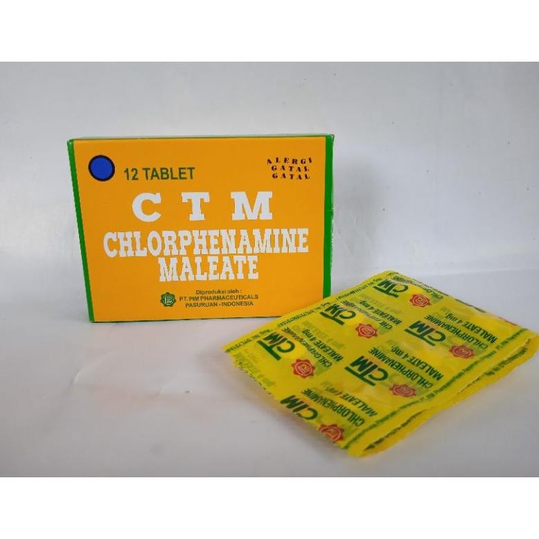 Ctm Tablet Obat Alergi 12 Tablet - Termurah