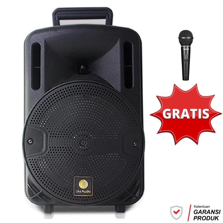 gfd-12 Speaker Bluetooth Portable 6.8inch Kimiso KMS 3381 plus mic - Speaker Karoke kimiso Original