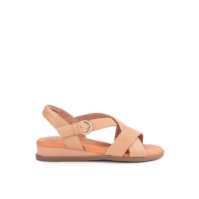 Hush Puppies Sandal Wanita Jolly Ankle Strap Brown