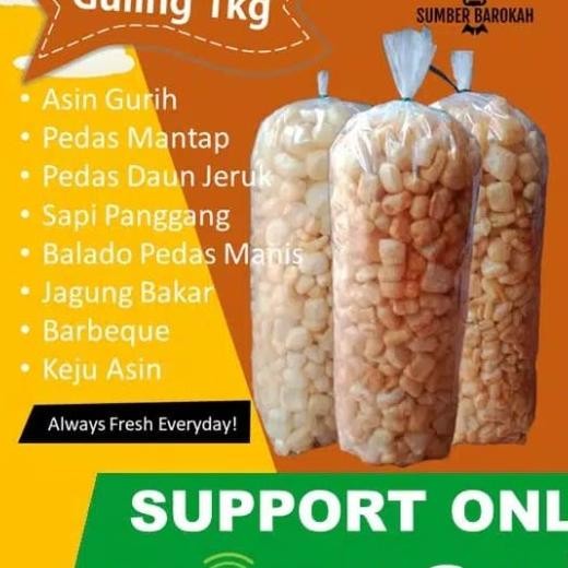 

Kerupuk Kulit Sapi Matang Rasa Pedas Daun Jeruk 1Kg Gojek Grab