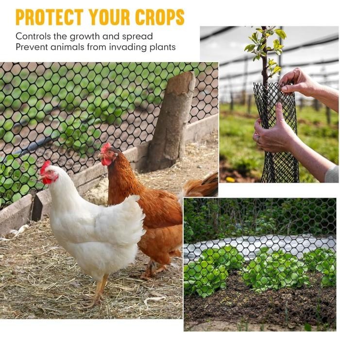 Jaring Pagar Kawat Ayam Plastik Hdpe Lebar 1.4 Meter