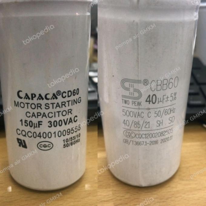 Kapasitor Original Pompa Cnp / Kapasitor Pompa Air