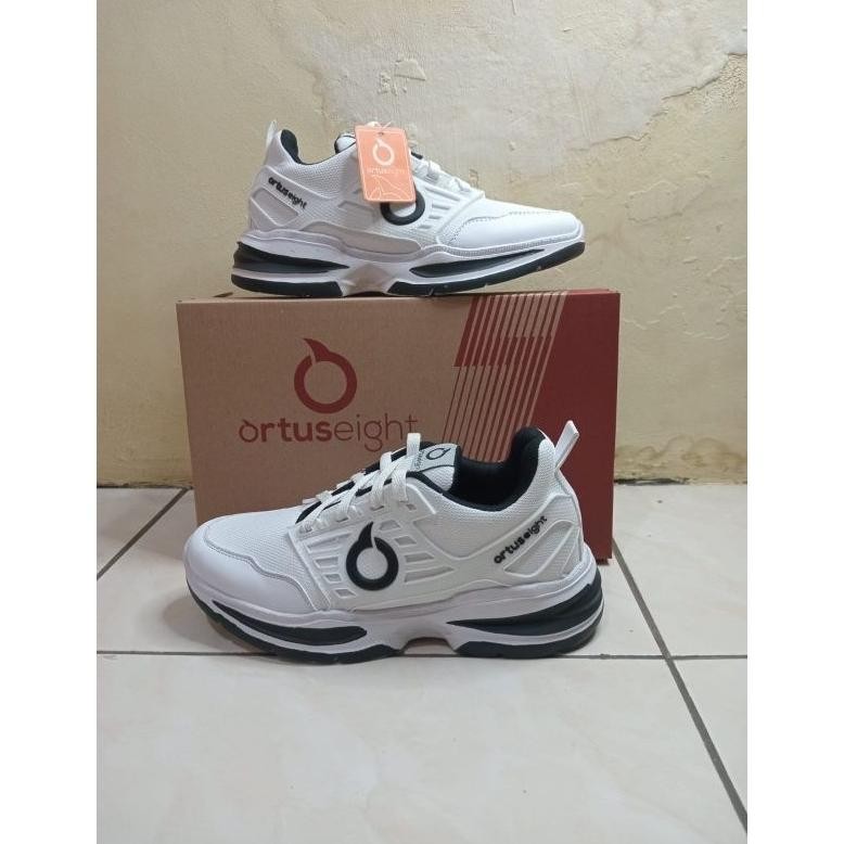 New Sepatu Runing Ortuseight Original Dewasa Pria/Wanita Terbaru 2023 Putih Polos White Premium Qual