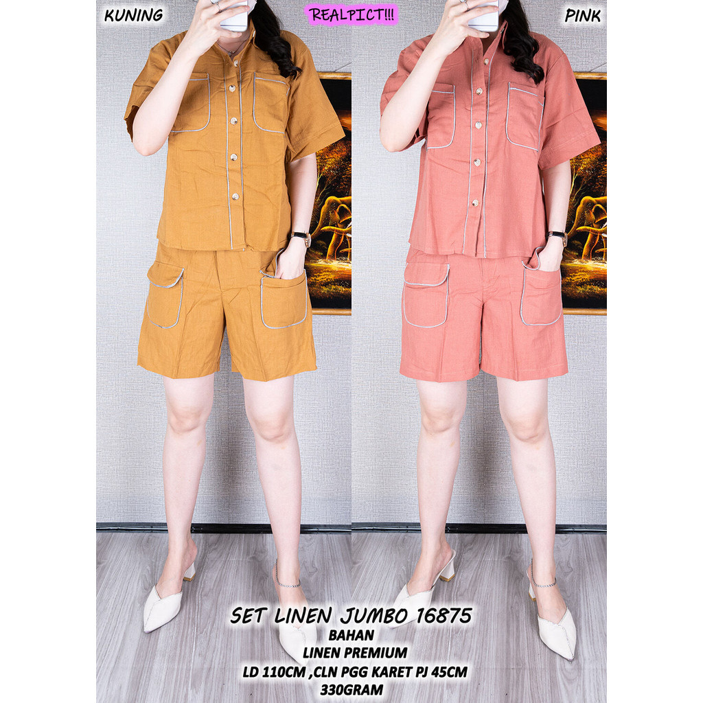 SET LINEN JUMBO 16875 #STOKADA#ORDERAJA