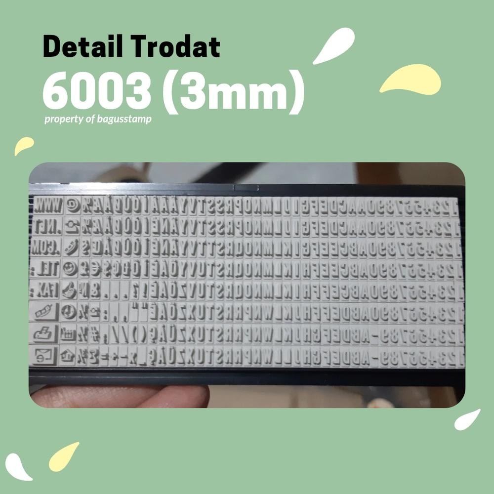 

TERMURAH Trodat Extra Rubber 6003 6004 6005 3mm 4mm 5mm ( Spare Part Typo 4911 4912 4913 ) wwr-76