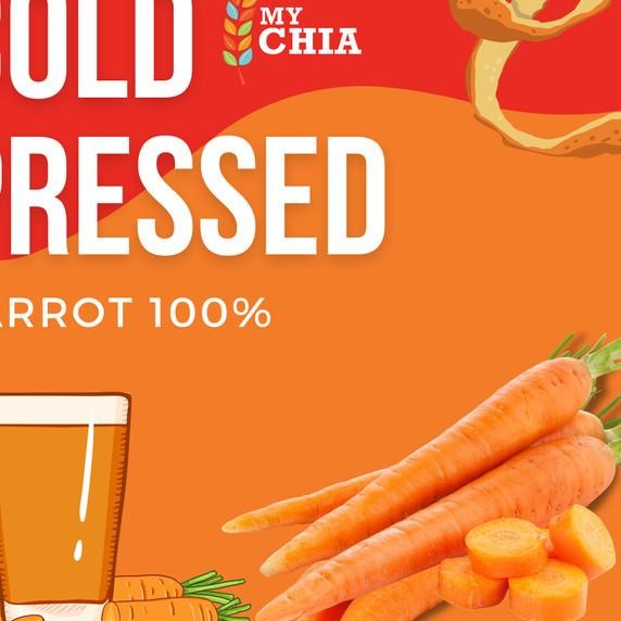 

Carrot (Jus Wortel) 1Liter Raw Pure Cold Pressed