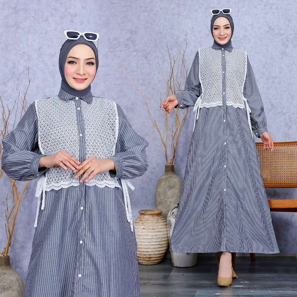Gamis Pesta Bju Remaja Baju 3In1 Busui Bumil Games Santri Maxydress Kondangan Ghames Bsju Kurung Mus