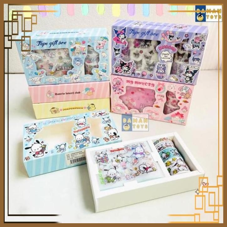 

[DTS] STIKER WASHI TAPE DECOR LUCU SANRIO KUROMI MY MELODY POCHACCO POMPOURIN LITTLE TWIN STAR CINNAMONROLL