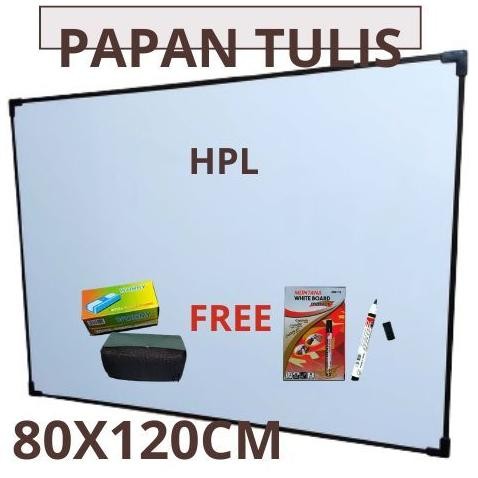 

TERMURAH Papan Tulis 80X120 CM whiteboard besar GRATIS SPIDOL DAN PENGHAPUS hj-54