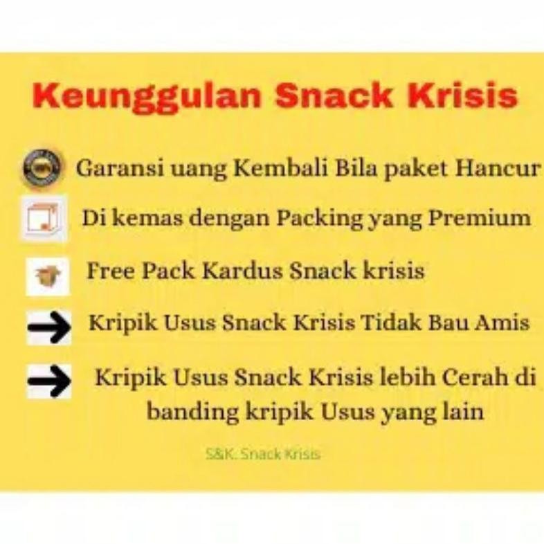 

Termurah Kripik Usus Ayam Super Krisis 2 Kg Rasa Balado, Extra Pedas .Harga Keripik Usus Ayam Goreng Murah. Grosir