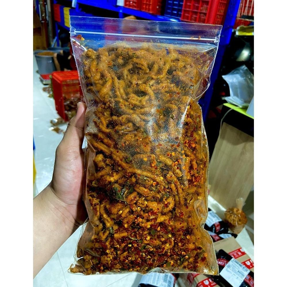 

Terpercaya 1/2Kg - Usus Crispy Pedas Daun Jeruk - Usus Krispi - Keripik Usus Murah