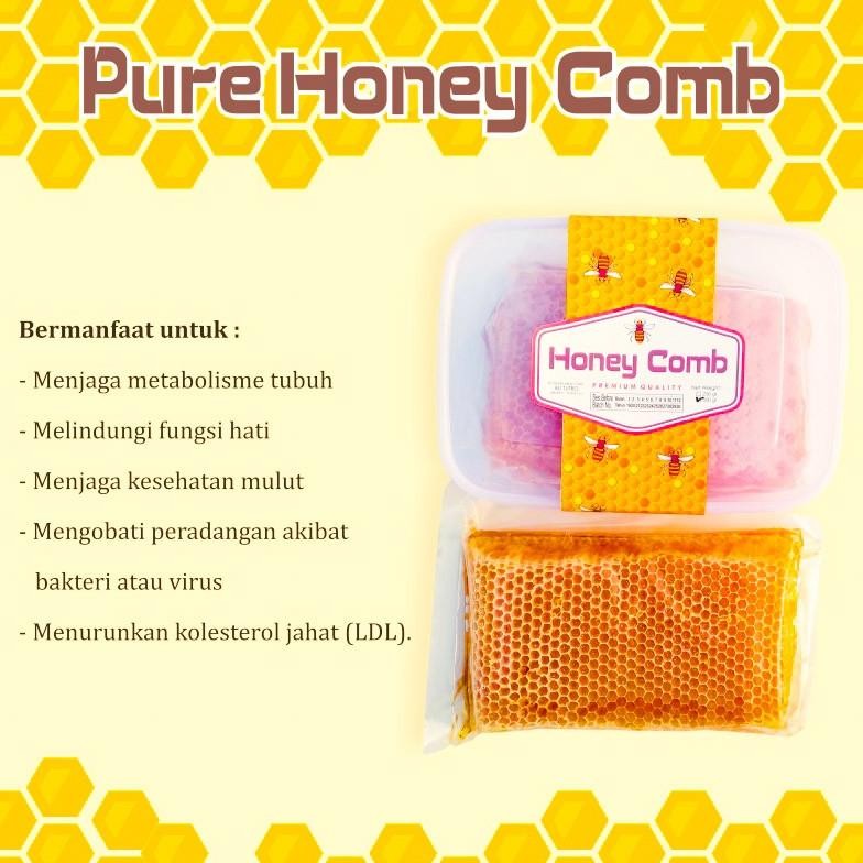 

Big Sale Madu Sarang Asli 100% Honeycomb Original Super Premium Quality Fresh Langsung Peternak Bergaransi High Quality