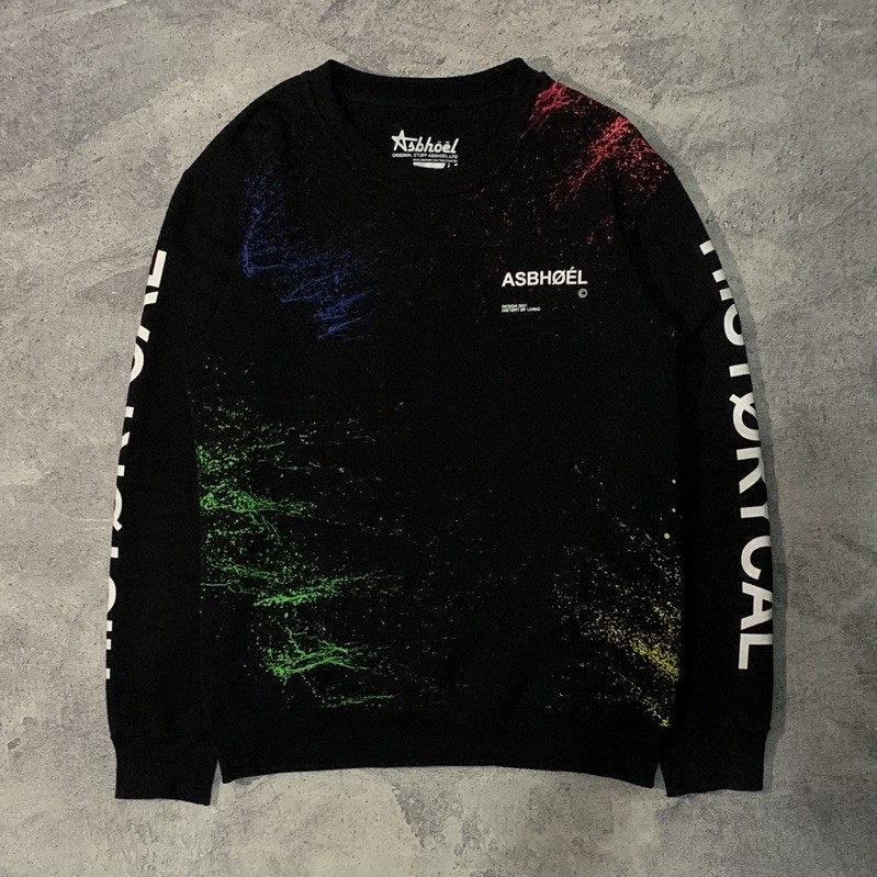 Crewneck Asbhoel Wipe “Black”