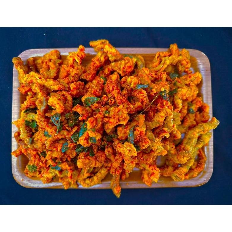 

Big Sale Usus Crispy Pedas Daun Jeruk 500Gr Premium