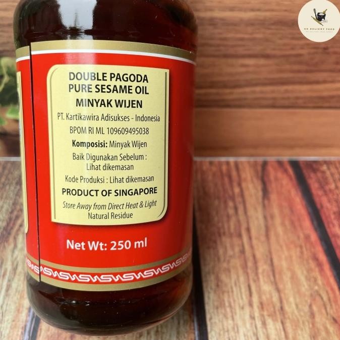 

Double Pagoda Pure Sesame Oil / Minyak Wijen - 250ML - Std Packing PM\