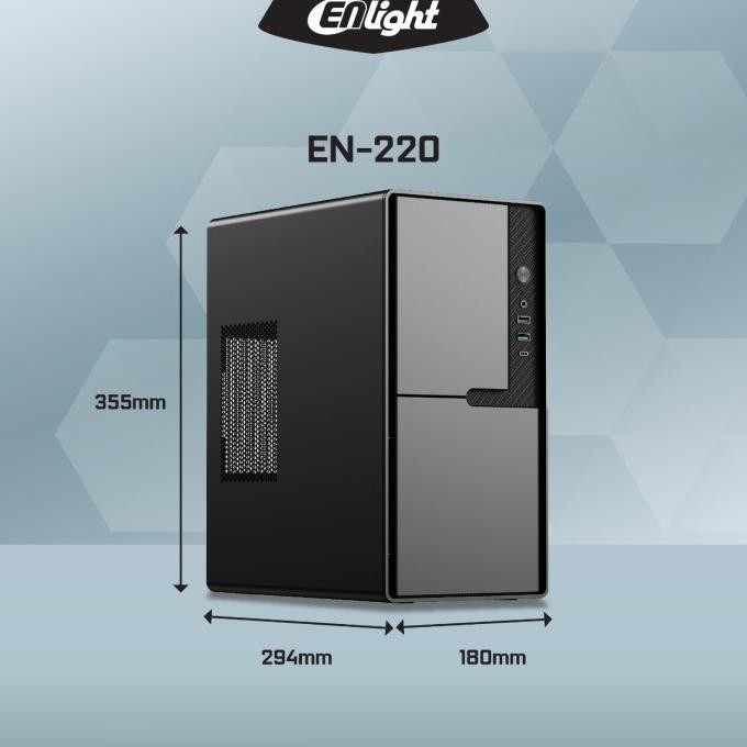 Casing Enlight En220 - Casing Enlight En-220 - Micro Atx Case Office Baru