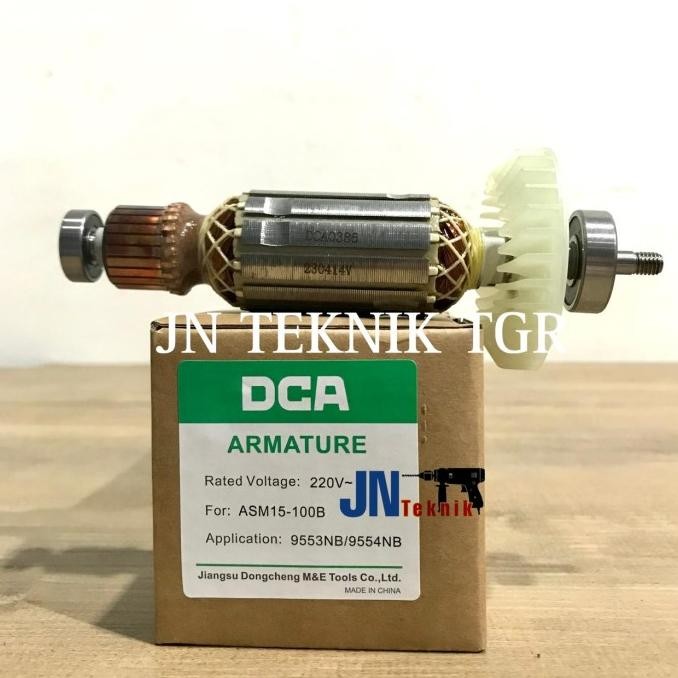 Baru ARMATURE DCA ASM15-100B ANGKER GERINDA DCA ASM15 100B ASM 15-100B  jnt3k Juara