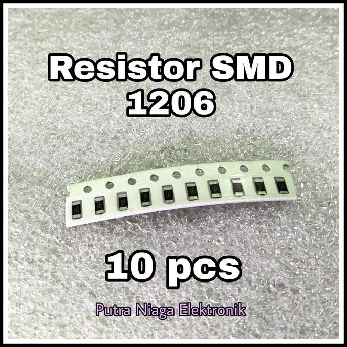 Baru (20pcs) Resistor SMD 1206 3,3 Ohm Chip 3R3 Tahanan SMD1206 3.3R putr4n dijamin